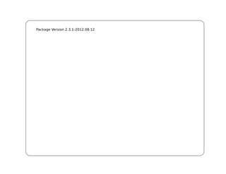 Package Version 2.3.1-2012.08.12
 