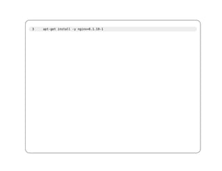 3   apt-get install -y nginx=0.1.19-1
 