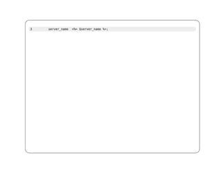 3   server_name   <%= $server_name %>;
 