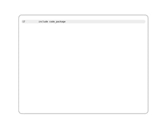 17   include code_package
 