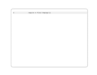 3   require => File['/tmp/pup']}
 
