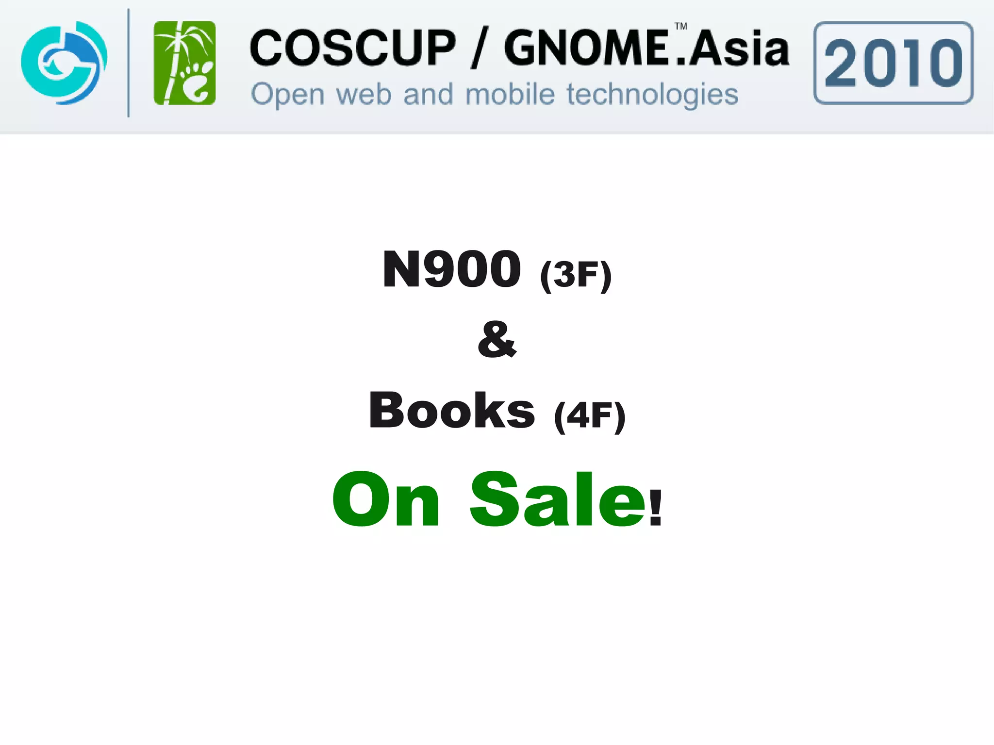 N900 (3F)
   &
Books (4F)
On Sale!
 