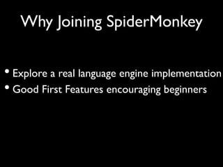 (COSCUP 2015) A Beginner's Journey to Mozilla SpiderMonkey JS Engine | PDF
