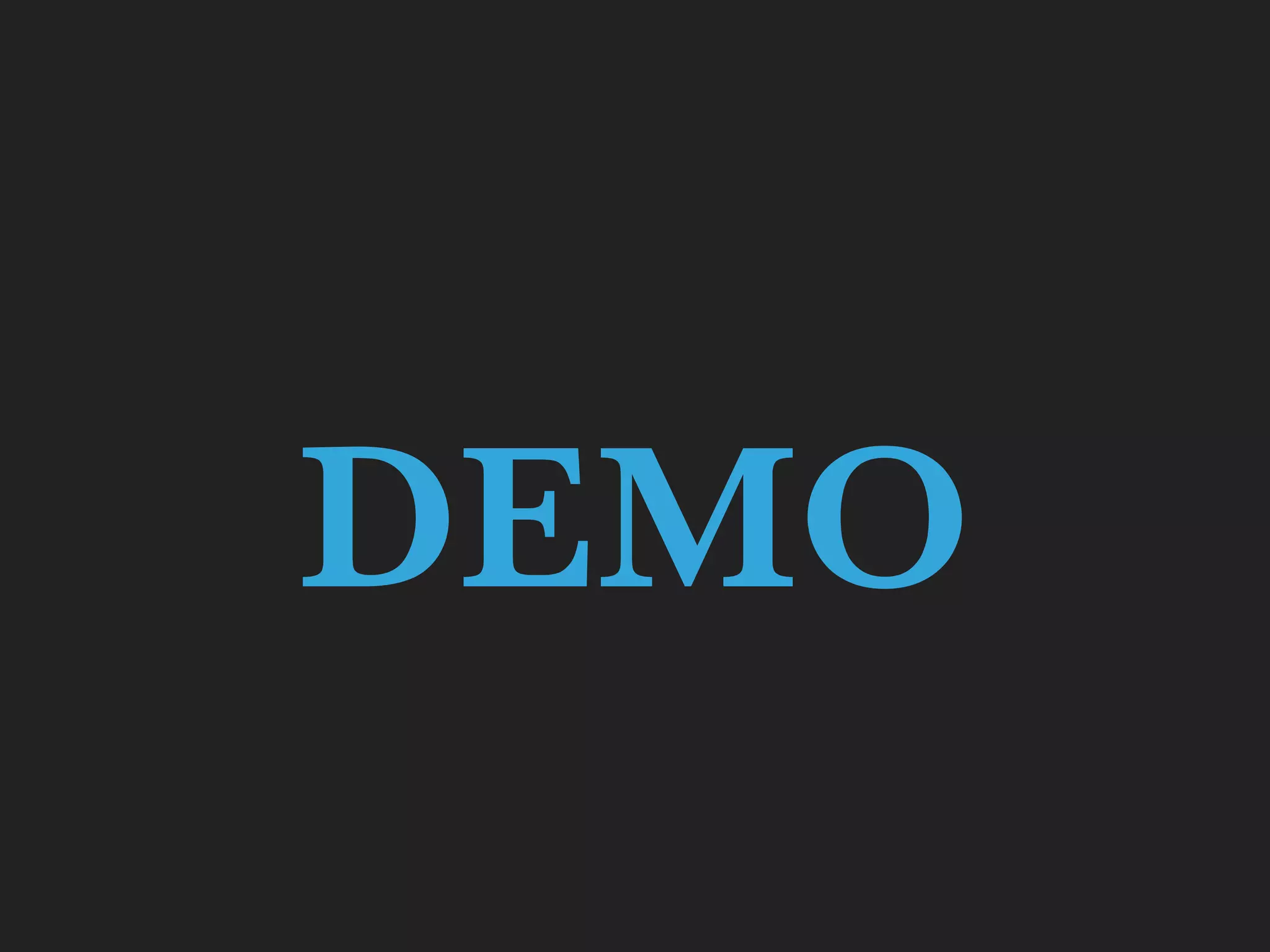 DEMO
 
