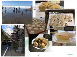 COSCUP 2018
x
做甜點、料理
踏青、參觀景點
逛街
宅在家
灣區日常生活
20
 