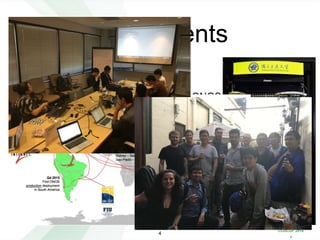 COSCUP 2018
x
4
SDNDS-TW Meetup
Global SDN Deployment Powered by ONOS
Open Networking Summit
ON.Lab Deployment Brigade
SDN Events
 