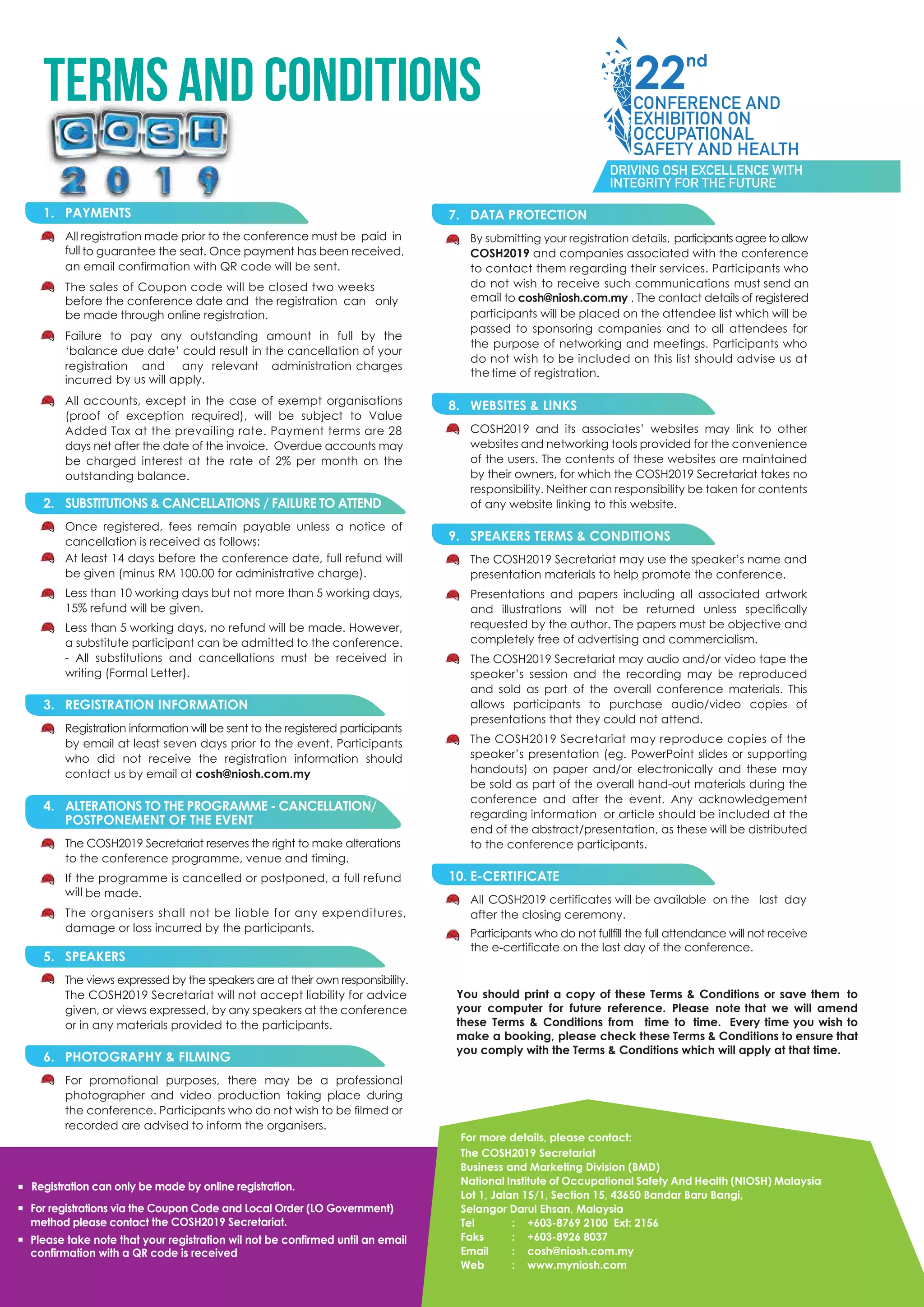 Cosh 2019 brochure edit 4 | PDF