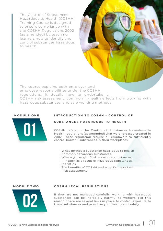 COSHH (Control of Substances Hazardous to Health) Training