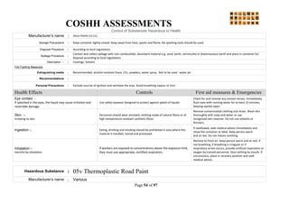 Coshh Tools Coshh Assessments 97 pages | PDF
