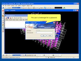 The user is challenged for a password.
 