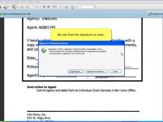 We see that the signature is valid.
 