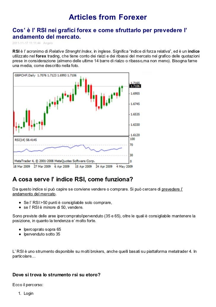 Come funziona il forex fineco