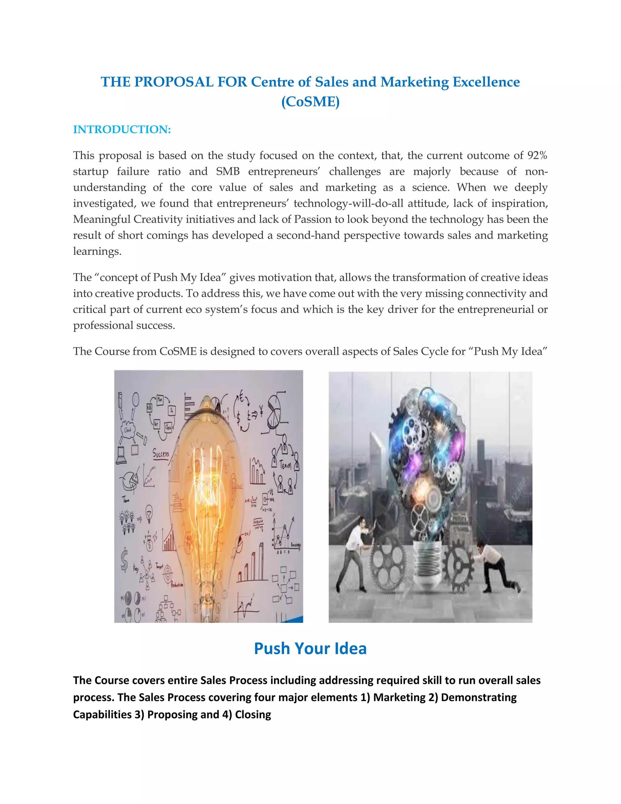 CoSME sales training agenda-2.0