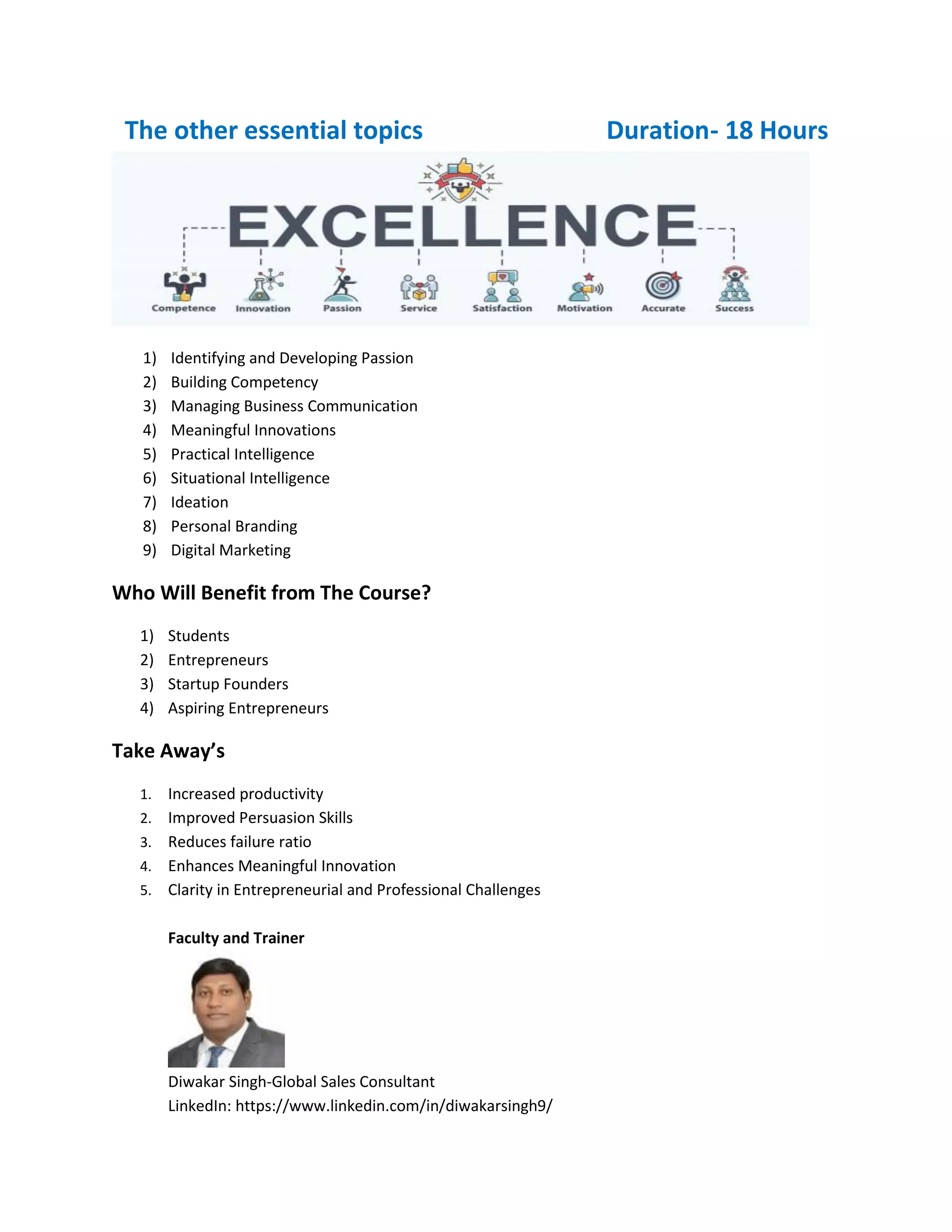 CoSME sales training agenda-2.0