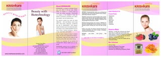 Krishkare Cosmeceuticals  brochure