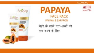 PAPAYAFACE PACK
PAPAYA & SAFFRON
CLEANSING
 