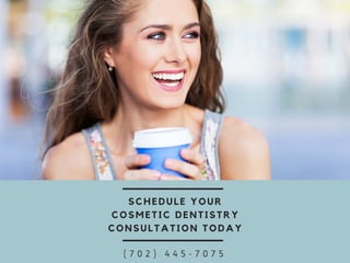 SCHEDULE YOUR
COSMETIC DENTISTRY
CONSULTATION TODAY
( 7 0 2 ) 4 4 5 - 7 0 7 5
 