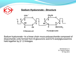 Cosmetic sodium hyaluronate | PPT