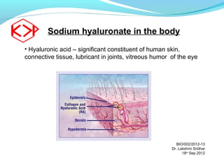 Cosmetic sodium hyaluronate | PPT