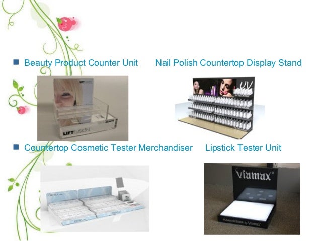 Cosmetic Display Stands Counter Unit