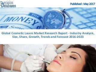 Published : May 2017
Global Cosmetic Lasers Market Research Report - Industry Analysis,
Size, Share, Growth, Trends and Forecast 2016-2023
 