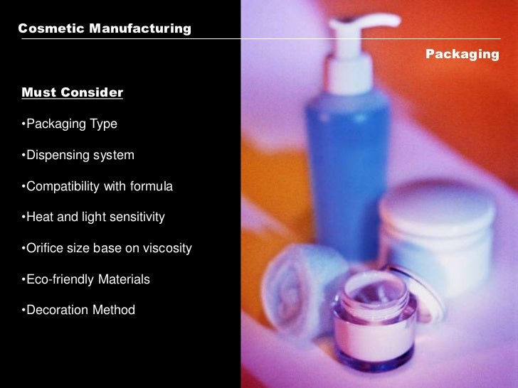 A Guide to Cosmetic Manufacturing Processes in the USA
