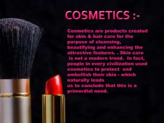 About cosmetics discount