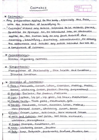 Cosmetics 
