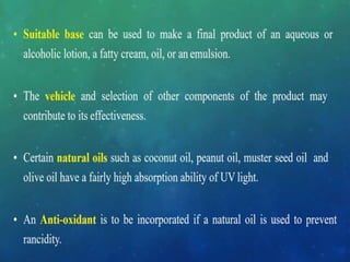 COSMETICS, PREPARATION AND IT'S EVALUATION.