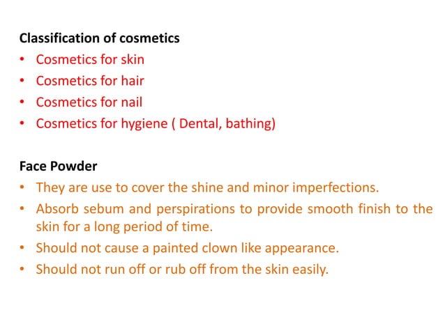 Cosmetics formulation and evaluation of selected products | PPTX ...