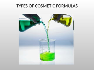 TYPES OF COSMETIC FORMULAS
 