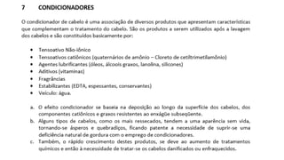 COSMETOLOGIA, fundamentos básicos e salutares pptx