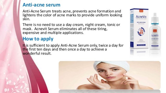 acnevit serum side effects