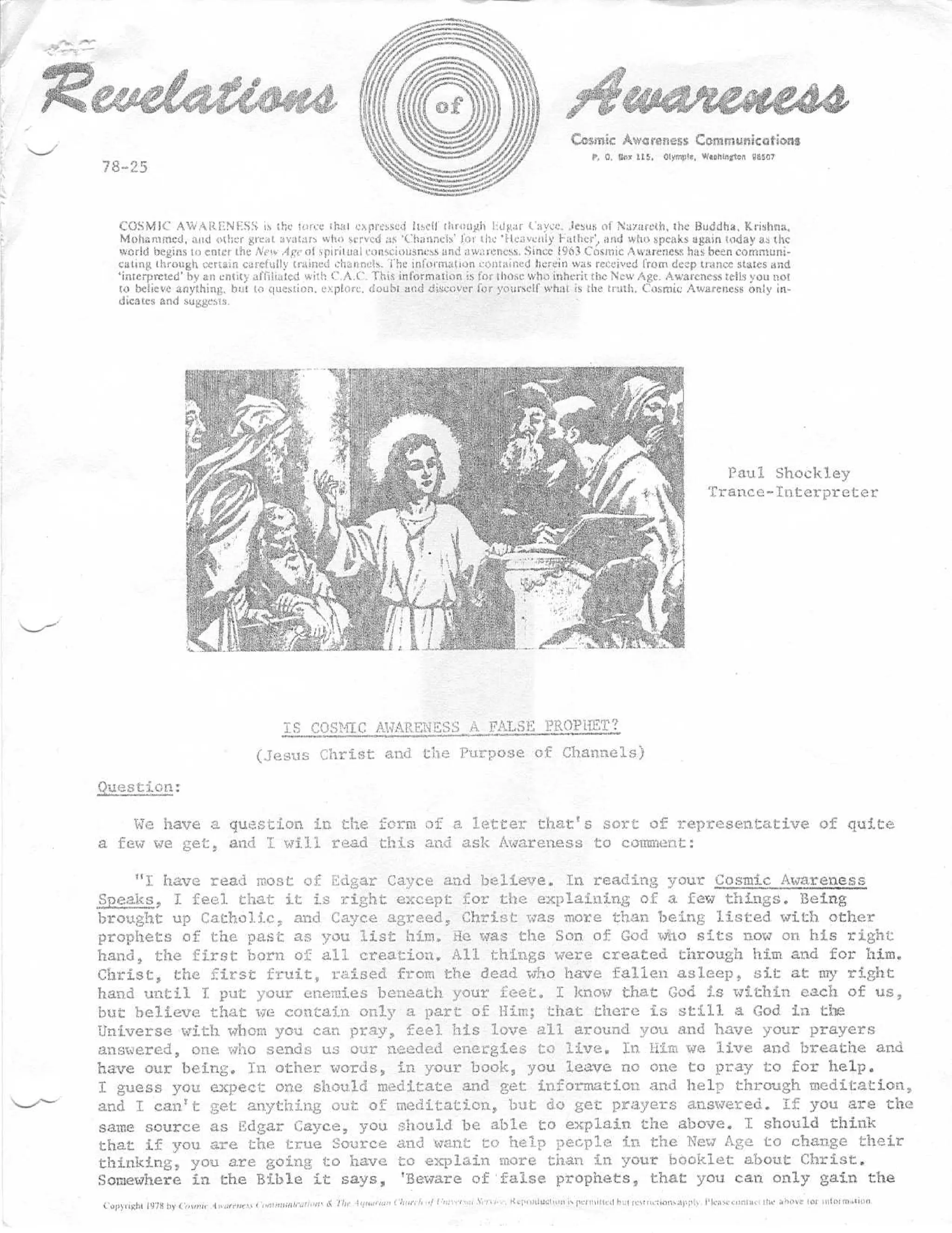 Cosmic Awareness 1978 25 Is Cosmic Awareness A False Prophet PDF cosmic-awareness-1978-25-is-cosmic-awareness-a-false-prophet-pdf