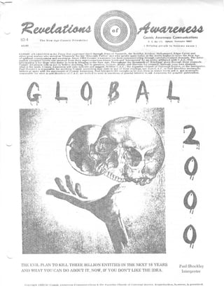 Cosmic Awareness 1982-04: "Global 2000: The Evil Plan to Kill Three Billion Entities in the