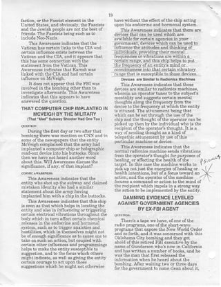 Cosmic Awareness 1995-09: CIA's David Karesh Influenced Bombing | PDF