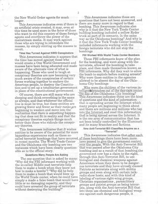 Cosmic Awareness 1995-09: CIA's David Karesh Influenced Bombing | PDF