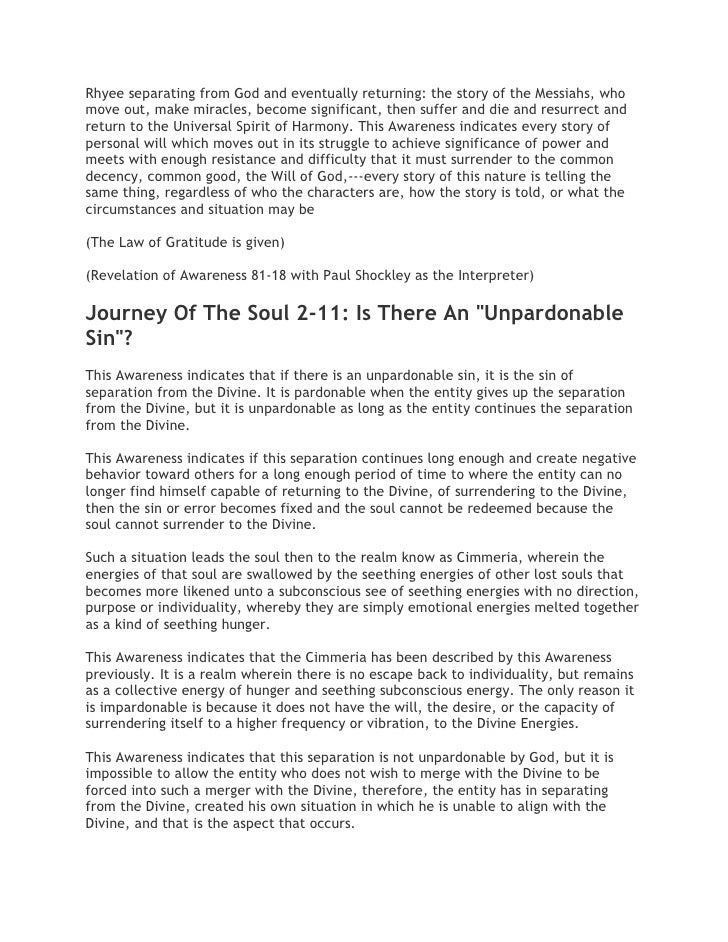 Cosmic Awareness Sr012 The Journey Of The Soul - 