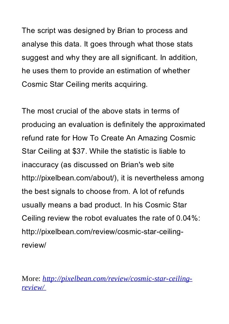 Cosmic Star Ceiling Review