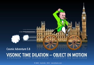 © ABCC Australia 2015 new-physics.com
VISONIC TIME DILATION – OBJECT IN MOTION
Cosmic Adventure 5.8
 