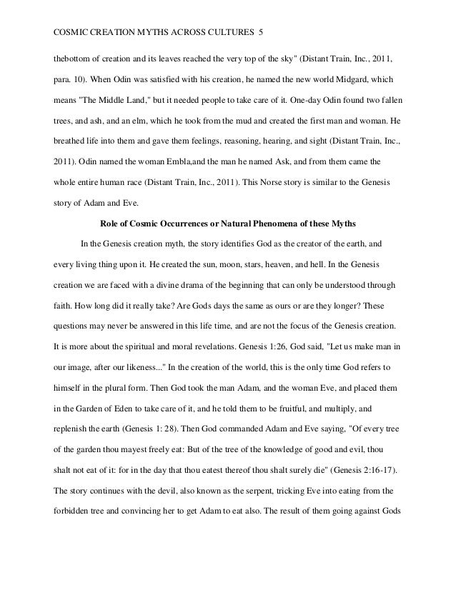 Creation essay