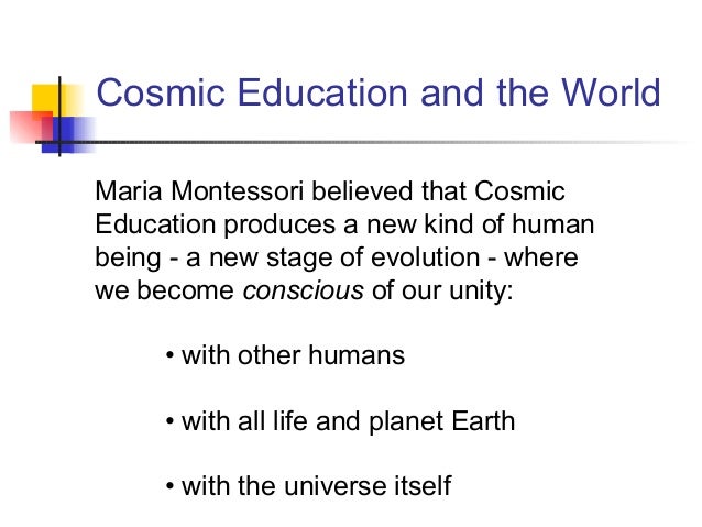 Cosmic Organization Chart Montessori