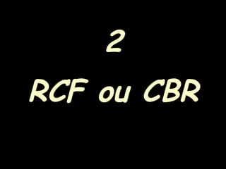 2
RCF ou CBR
 