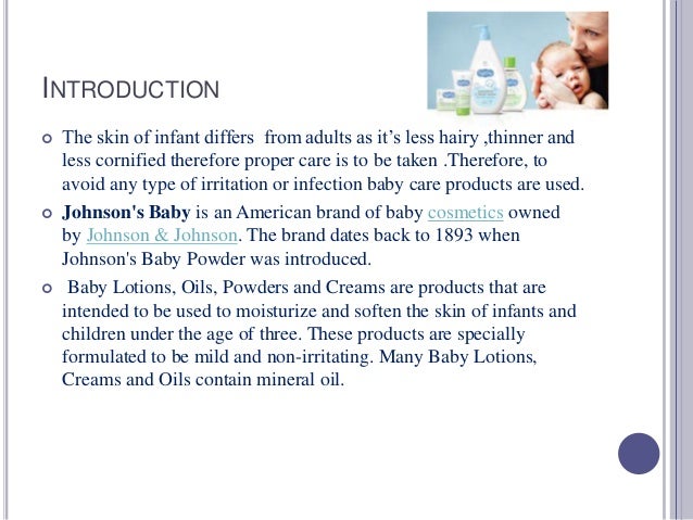 baby care products slideshare