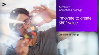 Innovate to create
360° value
Accenture
Innovation Challenge
Let there be change
 