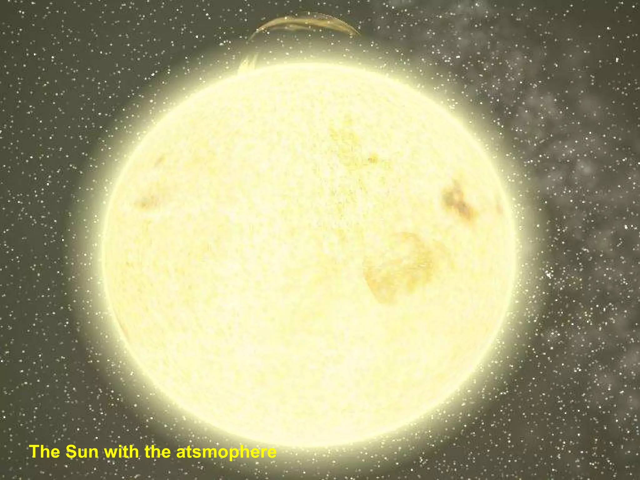 The Sun with the atsmophere 