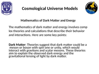 Comprehensive Overview of Cosmology and Large Scale Structure in the ...