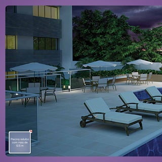 Piscina adulto
 com raia de
    12,5 m
 