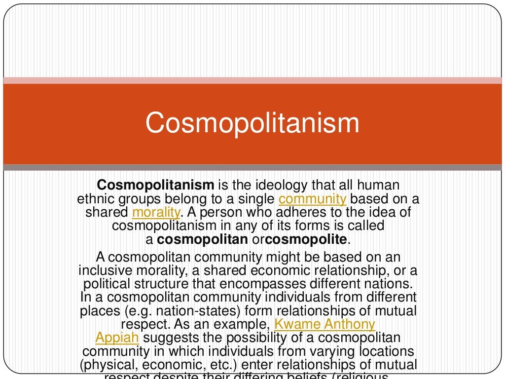Cosmopolitanism and patriotism