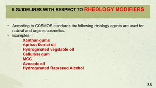 COSMOS [Cosmetic Organic and Natural Standards] | PPTX